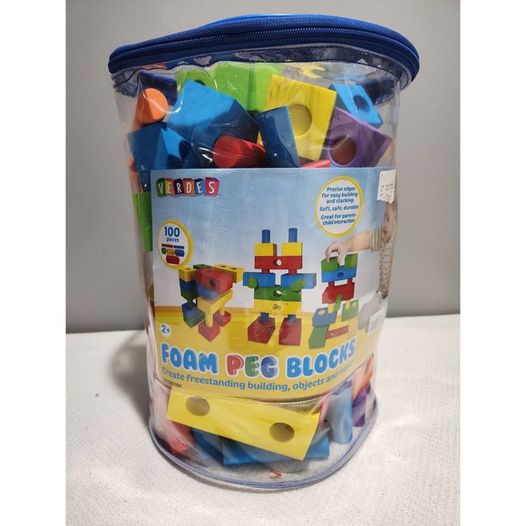 Verdes Toys Foam Peg Blocks 97 Of 0 Pieces Verdes Foam Building